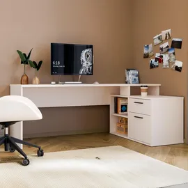 Forte Schreibtisch TEZAUR Kaschmir Beige