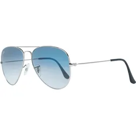 Ray-Ban Aviator Large Metal RB3025 003/3F 58-14 polished silver/light blue