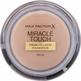 Max Factor Miracle Touch hydratisierendes cremiges Make-up SPF 30 Farbton 040 Creamy Ivory 11,5 g