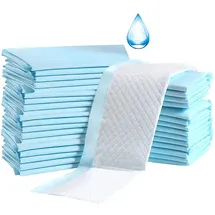 Buyockss Baby-Einweg-Unterlage, 100 Stück, Inkontinenz-Wickelunterlage, Babywindeln, Neugeborenen-Einlagen, weich, atmungsaktiv, wasserdicht, auslaufsicher, schnell absorbierend, 33 x 45,7 cm
