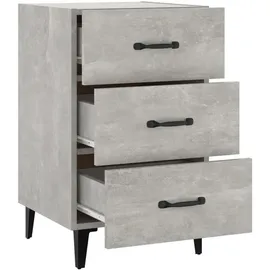 vidaXL Nachtschrank Betongrau 40 x 40 x 66 cm Grau