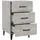 vidaXL Nachtschrank Betongrau 40 x 40 x 66 cm Grau