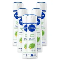 NIVEA Deodorant Fresh Pure Spray 6 x 150 ml