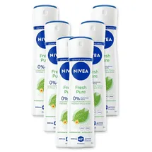 NIVEA Deodorant Fresh Pure Spray 6 x 150 ml