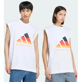 adidas DBB Basketball Graphic T-Shirt, weiß - L