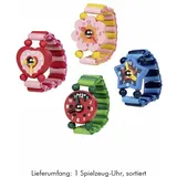 GoKi Holzuhr mit elastischem Armband und beweglichen Zeigern