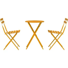 vidaXL Bistroset 3-tlg. Gelb