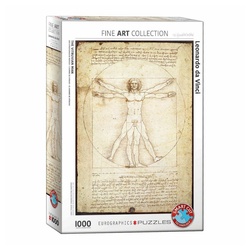 EUROGRAPHICS Puzzle »Der Vitruvianische Mensch von Leonardo Da Vinci«, 1000 Puzzleteile bunt