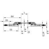 Hirschmann Messleitung 4mm 100cm / Gelb (mln-sil 100/1)