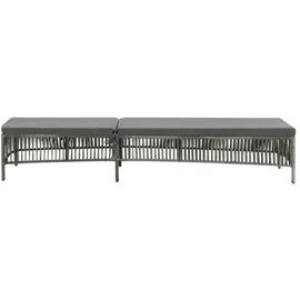 vidaXL Sonnenliege 197 x 56 x 32 cm grau