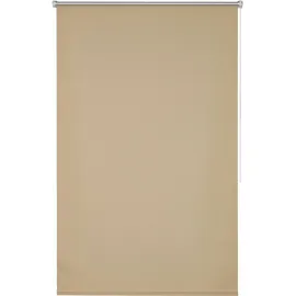 K-HOME Seitenzugrollo Thermo Klemmfix-Rollo 80 x 150 cm beige
