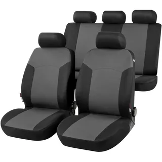 Walser Autositzbezug Portland Komplett-Set grau