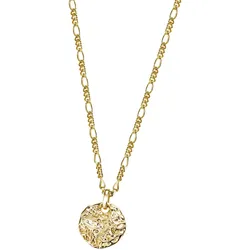 Kette mit Anhänger »Schmuck Geschenk Silber 925 Halsschmuck Halskette Figarokette«, 28159209-0 gelbgoldfarben