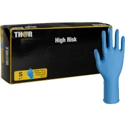 ABENA® Chemikalienschutzhandschuh Thor High Risk, Blau, 30 cm 1999911066 , 1 Karton = 10 Packung, Größe S