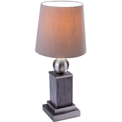 Tisch Lampe Wohn Schlaf Zimmer dimmbar Textil FERNBEDIENUNG Leuchte im Set inkl. RGB LED Leuchtmittel