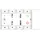 Kindermann Neets EcHo - Tastenbedienfelder - 8 Tasten - Kabel - weiß, RAL 9003