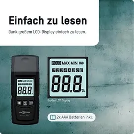 Ansmann Materialfeuchtemessgerät Messbereich Baufeuchtigkeit (Bereich) 0 bis 12.2 % vol Messbereich Holzfeuchtigkeit (Bereich) 0 bis 41 % vol