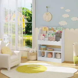 Woltu Kinderregal 83 x 100 x 30 cm MDF weiß