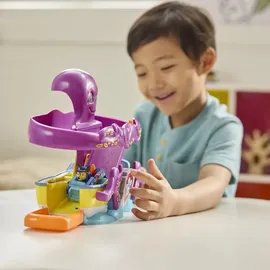 Paw Patrol Pup Squad Oktopus Spielset mit Rennstrecke, Rampe und Baby-Tintenfisch