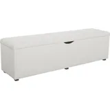 Home Affaire Hockerbank Checked Beige 160 x 42 x 40 cm