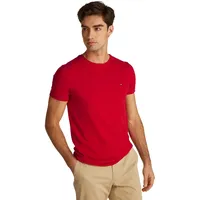 Tommy Hilfiger T-Shirt Stretch Slim Fit Tee Rundhalsausschnitt, Mehrfarbig
