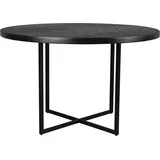 Dutchbone Dutchbone Class Esstisch Rund 120 cm Akazienholz Schwarz - Schwarz