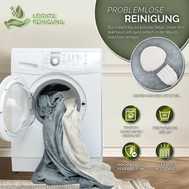 sinnlein Heizdecke mit Abschaltautomatik 180 x 130 cm Hellgrau