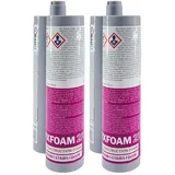 dubaust ZAK24 FIX 2K Zargenschaum, Türenschaum, Montageschaum, PU-Montageschaum, für Türzargen, Treppenstufen & Hohlräume 210ml Doppelkartusche (ohne 2K Kartuschenpresse, 2x 210ml)
