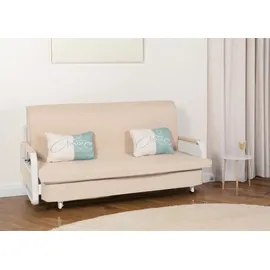 Mendler Schlafsofa HWC-M83, Schlafcouch Couch Sofa, Schlaffunktion Bettkasten Liegefläche, 190x185cm ~ Stoff/Textil braun