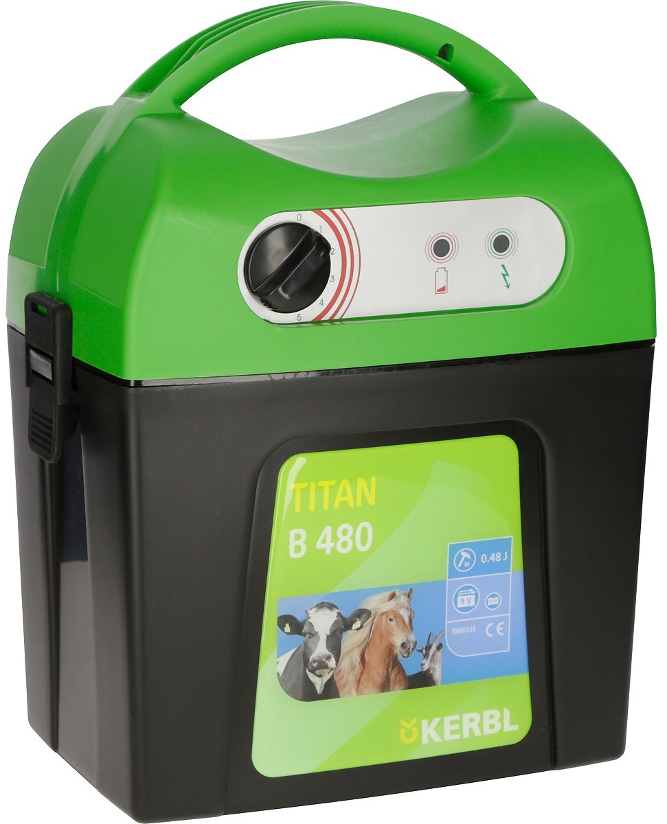 Kerbl TITAN B480 Weidezaungerät - 392504 - grün/schwarz