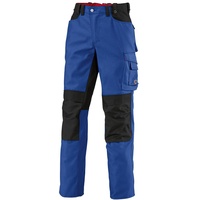 BP Workwear 1789-555-13 Arbeitshose - Gummizug im Rücken - Bundfalten - Normale Passform - Größe: 50s - Farbe: königsblau/schwarz