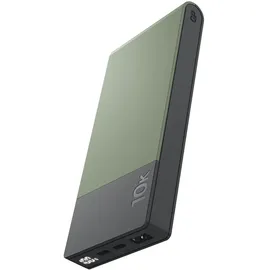 GP Powerbank M2+ 10C 10000mAh 2xUSB-C/1xUSB-A grün LED-Anzeige - Grau