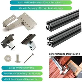 myvoltaics Balkonkraftwerk 1760+ Watt bifazial 800 W inkl. Anker Solarbank 3 5,4 kWh