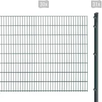 Arvotec Doppelstabmattenzaun EXCLUSIVE 163 zum Einbetonieren, (Set, 61-St), Zaunhöhe 163 cm, Zaunlänge 2 - 60 m grau 60 m x 163 cm