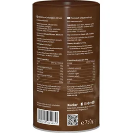Xucker Vegane Schokodrops Zartbitterschokolade 750 g