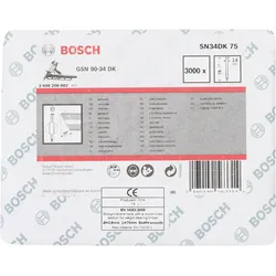 Bosch D-Kopf Streifennagel, blank, glatt - 2608200002
