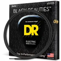 DR Strings Bass Saiten, Schwarz Beauties – extra-life, schwarz beschichtet
