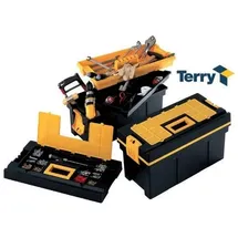 Terry Werkzeugkoffer 22 57,5x27,5x29 cm schwarz/gelb