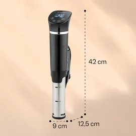 Klarstein Quickstick Flex 1300W 3D Circulating, 0-95 °C IPX7 Timer schwarz Schwarz