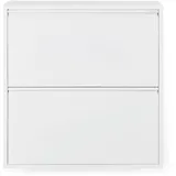 Schuhschrank SPINDER DESIGN, weiß, B:75cm H:77,5cm T:23cm, Metall, Schränke, Metall, Breite 75 cm