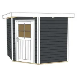 Weka Gartenhaus 229 2,39 x 2,35 m anthrazit