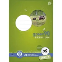 Staufen Staufen® Schulheft green Lineatur 40 kariert DIN A4 Rand rundum, 16 Blatt