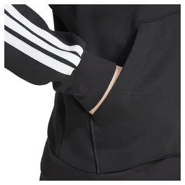 adidas Essentials Hoodie 3-Streifen Schwarz/Weiß L