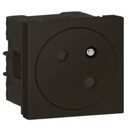 Legrand 079145L Mosaic Link Steckdose 45° F/B Std, erhöhter Berührungsschutz Farbe: Schwarz 1