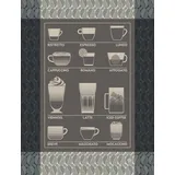 Le Jacquard Français Geschirrtuch Barista Ristretto 60x80 cm Baumwolle