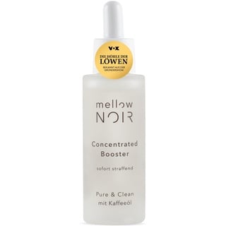 mellow NOIR Concentrated Booster | SOFORT STRAFFEND | vegan, klimaneutral & clean | Hyaluron Gesichtsserum | 30 ml | zertifizierte Naturkosmetik | Augenserum | Serum zur Augenpflege & Gesichtspflege