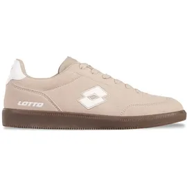lotto Sneaker LOTTO, Damen, Gr. 40, weiß (taupe, weiß), Synthetik, unifarben mit Farbeinsatz, Schuhe Sneaker, - auch in Kindergrößen erhältlich