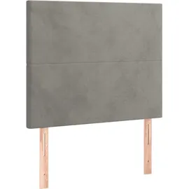 vidaXL Boxspringbett 100 x 200 cm Hellgrau
