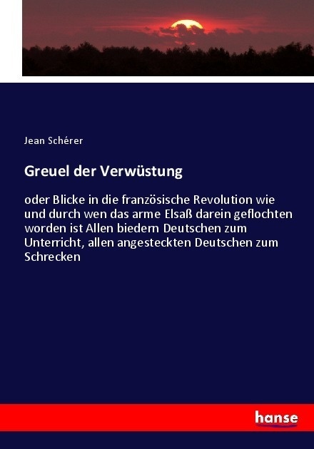 Greuel Der Verwüstung - Jean Schérer  Kartoniert (TB)