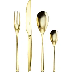 H Art Besteck-Set goldfarben 24 El.